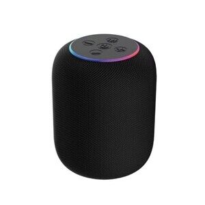 GEMS Wireless Home Speaker - Black Bluetooth Capable Carrying Strap Light Up